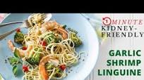 Garlic Shrimp Linguine : easy one pan pasta recipe-APPROVED for renal diet including dialysis Garlic Shrimp Linguine : easy one pan pasta recipe-APPROVED for renal diet including dialysis