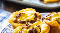 BBQ Ground Beef Biscuit Cups BBQ Ground Beef Biscuit Cups