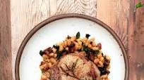 Crispy Pork Chop with Smoky Chorizo White Beans Crispy Pork Chop with Smoky Chorizo White Beans