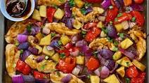 Joy Bauer's Sheet-Pan Pineapple Chicken Recipe Joy Bauer's Sheet-Pan Pineapple Chicken Recipe