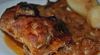 Pollo asado con salsa barbacoa Pollo asado con salsa barbacoa