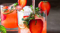 Strawberry Mojito Mocktail Strawberry Mojito Mocktail