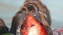Filled Strawberries Covered With Chocolate Filled Strawberries Covered With Chocolate