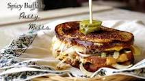 Spicy Buffalo Patty Melts Spicy Buffalo Patty Melts