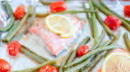 Sheet Pan Italian Salmon and Green Beans Sheet Pan Italian Salmon and Green Beans