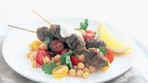Pork koftas with chickpea & coriander salad Pork koftas with chickpea & coriander salad