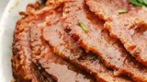 Slow Cooker Honey Garlic Mustard Glazed Ham Slow Cooker Honey Garlic Mustard Glazed Ham