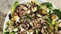 Aubergine, courgette and lettuce salad recipe with mint and tahini dressing Aubergine, courgette and lettuce salad recipe with mint and tahini dressing