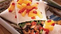 Chicken Burritos with Pineapple Salsa Chicken Burritos with Pineapple Salsa