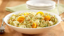 Barilla® Orzo Pasta Salad with Basil Pesto, Cherry Tomatoes & Fresh Mozzarella Barilla® Orzo Pasta Salad with Basil Pesto, Cherry Tomatoes & Fresh Mozzarella