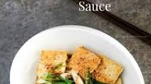 Pan Fried Tofu in Garlic Soy Sesame Sauce Pan Fried Tofu in Garlic Soy Sesame Sauce