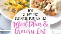 Meal Plan & Grocery List {Week of 1/18/21} | 21 Day Fix Meal Plan | WW Meal Plan Meal Plan & Grocery List {Week of 1/18/21} | 21 Day Fix Meal Plan | WW Meal Plan