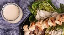 Grilled Romaine Caesar Salad with Chicken Grilled Romaine Caesar Salad with Chicken