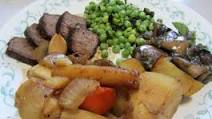 Grilled Chuck Roast With Vegetables. Grilled Chuck Roast With Vegetables.