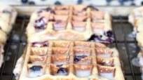 Blueberry Cake Waffles Blueberry Cake Waffles