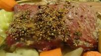 DUTCH OVEN ROASTED CORNED BEEF IN ALE--BONNIE'S DUTCH OVEN ROASTED CORNED BEEF IN ALE--BONNIE'S