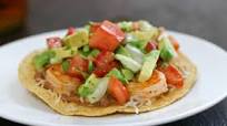 Shrimp Tostadas with Avocado Salsa Shrimp Tostadas with Avocado Salsa