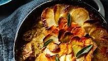 Slow-cooked pork, cider & sage hotpot Slow-cooked pork, cider & sage hotpot