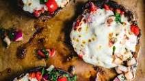 Baked Portobello Mushrooms With Tomato And Mozzarella Baked Portobello Mushrooms With Tomato And Mozzarella