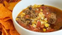 Ninja Foodi Beef Taco Soup with Hatch Chiles Ninja Foodi Beef Taco Soup with Hatch Chiles