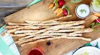 Seeded Grissini with Almond Garlic Dip Seeded Grissini with Almond Garlic Dip