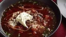 Slow-cooked borscht Slow-cooked borscht