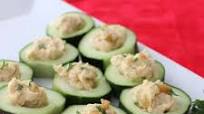 Cucumber Hummus Cups Cucumber Hummus Cups