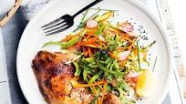 Roast yuzu chicken with Japanese slaw Roast yuzu chicken with Japanese slaw