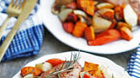 Sheet Pan Balsamic Chicken with Potatoes and Carrots Sheet Pan Balsamic Chicken with Potatoes and Carrots