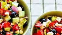 Spicy Chopped Greek Salad with Peperoncini Spicy Chopped Greek Salad with Peperoncini