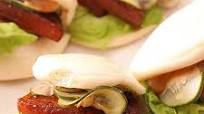 Sous Vide Pork Belly Buns With Pork Braise Mayonnaise and Quick-Pickled Cucumbers Recipe Sous Vide Pork Belly Buns With Pork Braise Mayonnaise and Quick-Pickled Cucumbers Recipe
