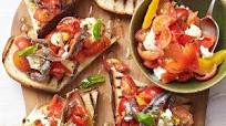 Anchovy and tomato bruschetta Anchovy and tomato bruschetta