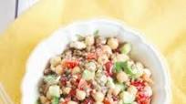 Lentil Chickpea Vegetable Salad with Feta Lentil Chickpea Vegetable Salad with Feta