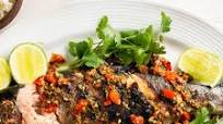 Thai Grilled Whole Fish With Coriander-Chili Sauce Thai Grilled Whole Fish With Coriander-Chili Sauce