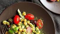 Easy Mediterranean Pesto Chickpea Salad Easy Mediterranean Pesto Chickpea Salad