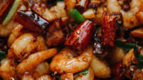 Szechuan shrimp stir fry Szechuan shrimp stir fry