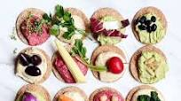 Sourdough Crisps With Homemade Hummus And Seasonal Vegetables Sourdough Crisps With Homemade Hummus And Seasonal Vegetables