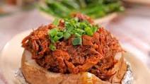 BBQ Stuffed Baker with Chopped Beef BBQ Stuffed Baker with Chopped Beef
