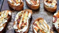 Ricotta Bruschetta With Chipotle Honey Ricotta Bruschetta With Chipotle Honey