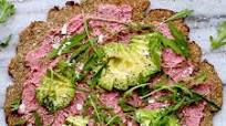 Pink Pizza with Cauliflower Crust Pink Pizza with Cauliflower Crust