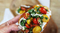 Herb-Garlic Goat Cheese Bruschetta Herb-Garlic Goat Cheese Bruschetta