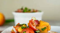 Pan-Seared Salmon with Tomato Apricot Relish Pan-Seared Salmon with Tomato Apricot Relish