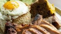 Vietnamese Broken Rice With Grilled Pork Chop and Steamy Pork Patties Vietnamese Broken Rice With Grilled Pork Chop and Steamy Pork Patties