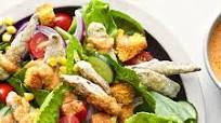 Creole Caesar Salad with Corn Bread Croutons Creole Caesar Salad with Corn Bread Croutons