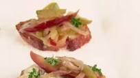 Apple and Onion Confit Crostini Apple and Onion Confit Crostini