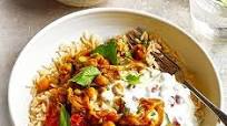 Chana masala with pomegranate raita Chana masala with pomegranate raita