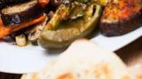 Antipasto salad with roast wild garlic, aubergine, sweet pepper and carrots Antipasto salad with roast wild garlic, aubergine, sweet pepper and carrots