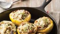 Chorizo and Rice Stuffed Pattypan Squash Chorizo and Rice Stuffed Pattypan Squash