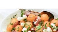 Cantaloupe Caprese Salad Cantaloupe Caprese Salad