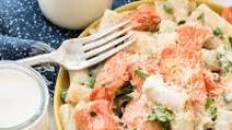 Creamy Pasta with Salmon and Peas Creamy Pasta with Salmon and Peas